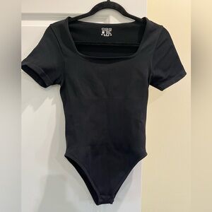 Black Short Sleeve Bodysuit
